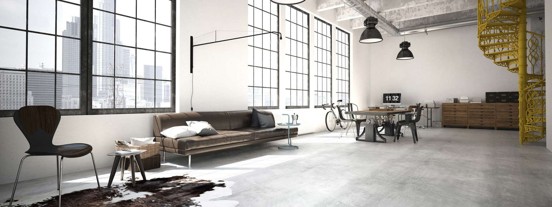 3D-Rendering eines Zimmers
